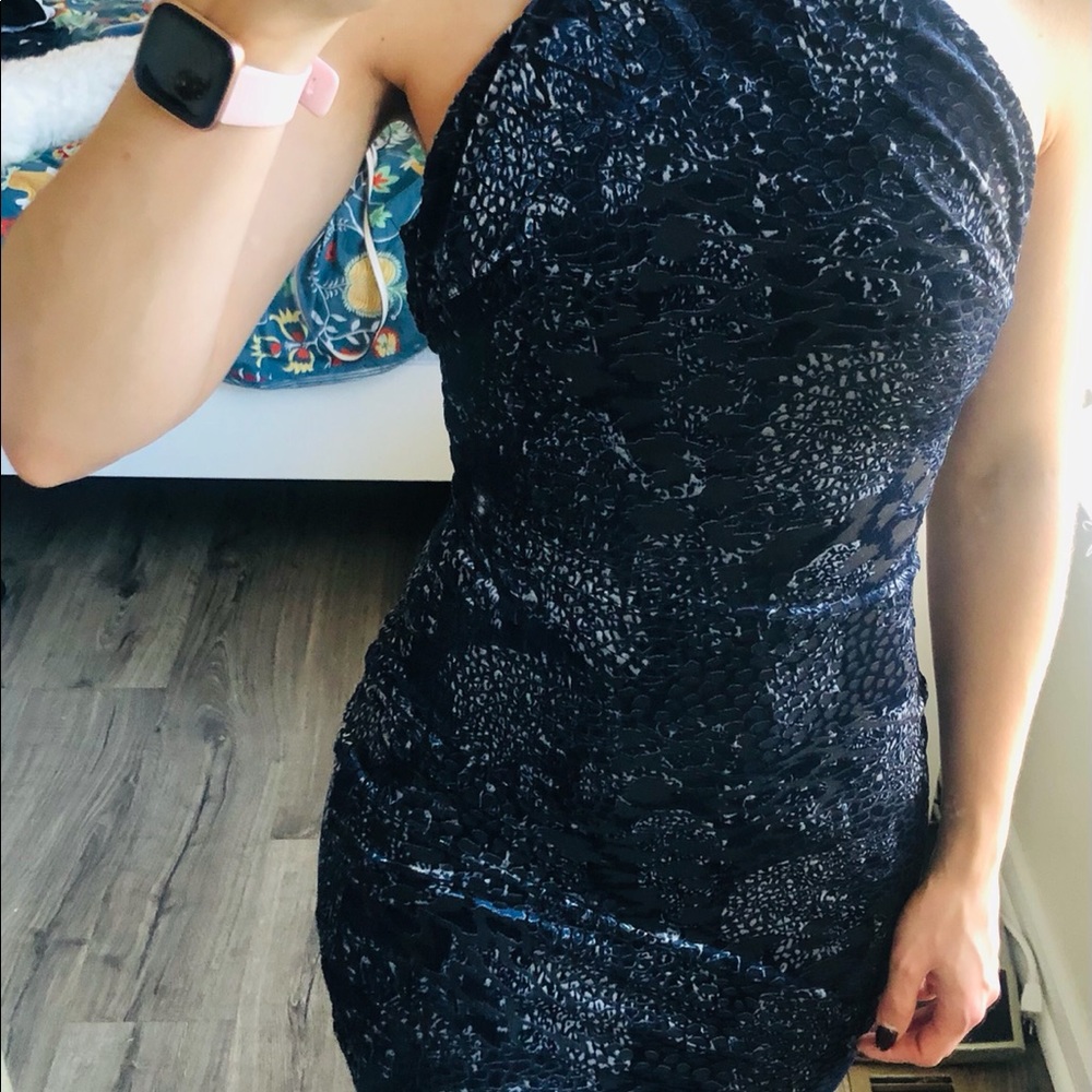 Guess mini cocktail dress blue-black